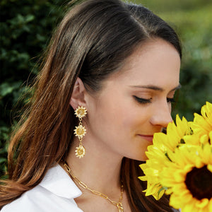 Sunflower Tier Earrings