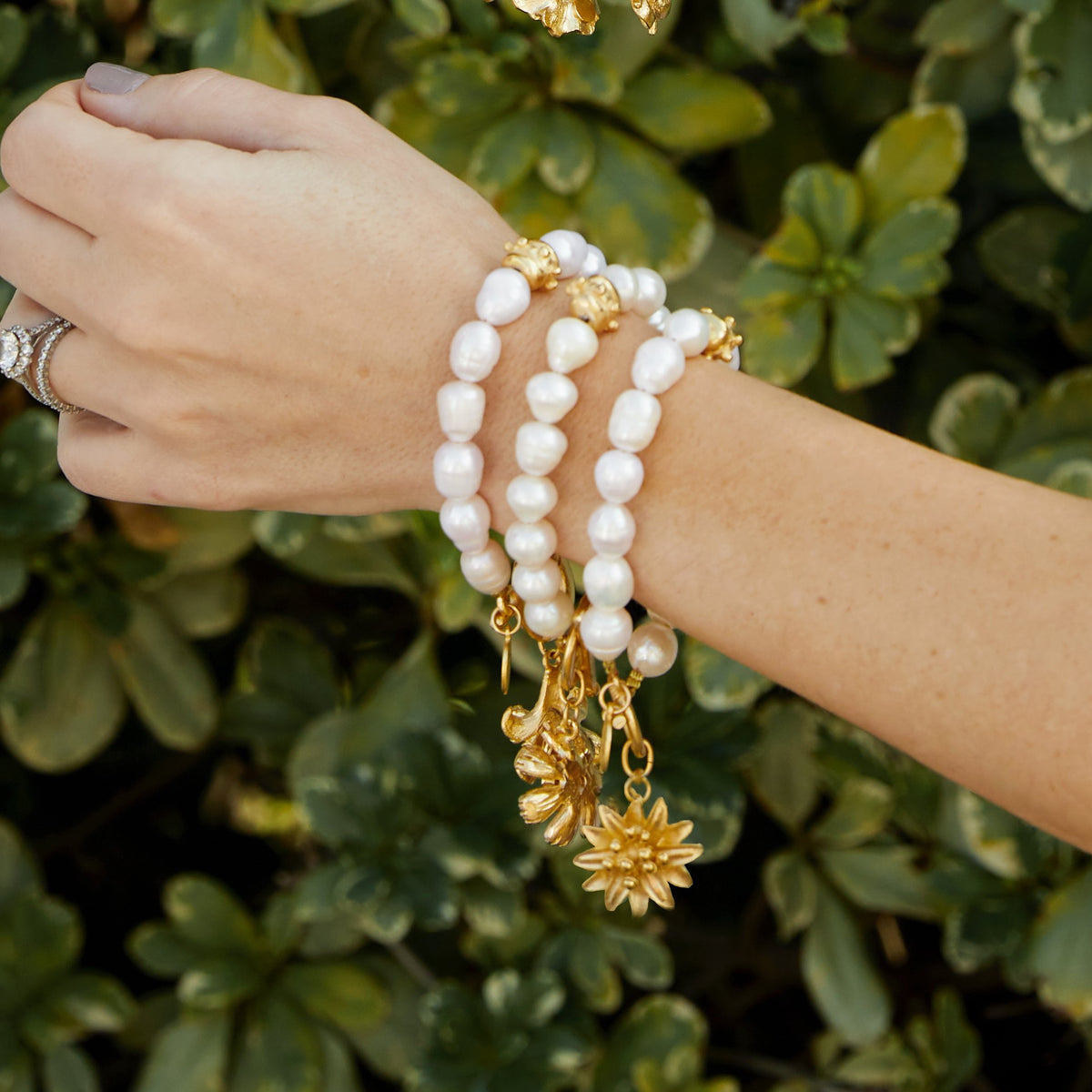 Girls Pearl Bracelet - Pink | 14K gold - The Jeweled Lullaby