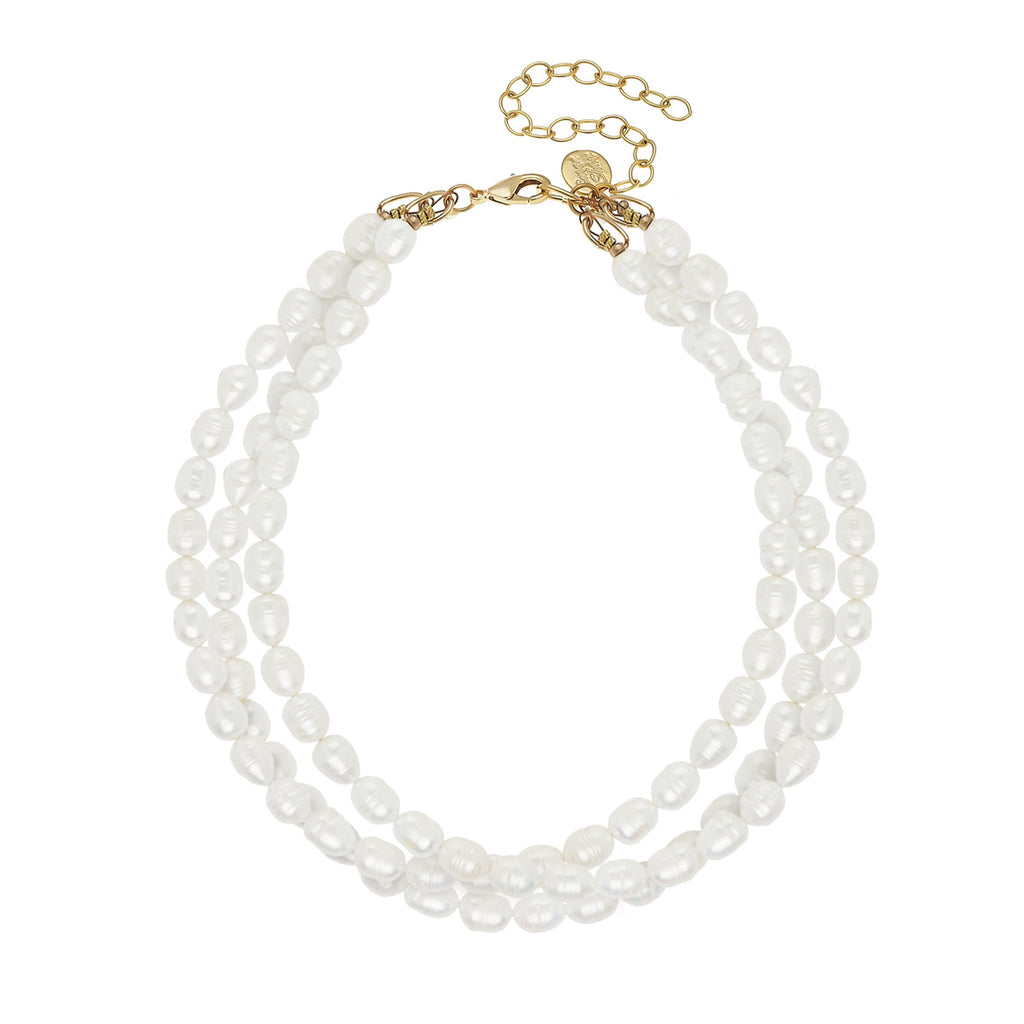 D. Stevens Five Strand Pearl Garland