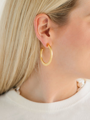 Textured Classic Hoops