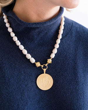 Queen Elizabeth II Equestrian Pearl Necklace