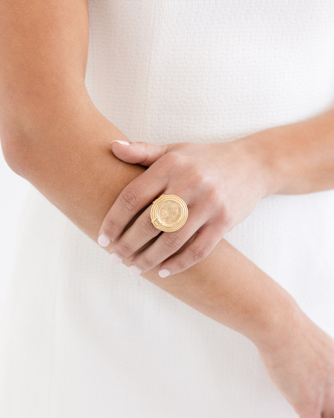 Diamante Ancient Roman Coin Ring | Dana Levy Ltd
