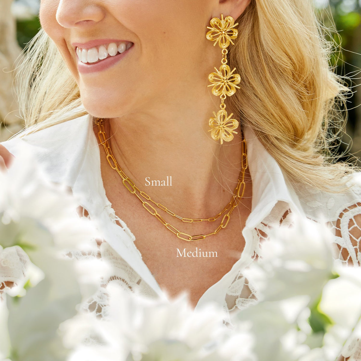 Small Paperclip Necklace Susan Shaw - Main Image