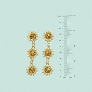 Sunflower Tier Earrings