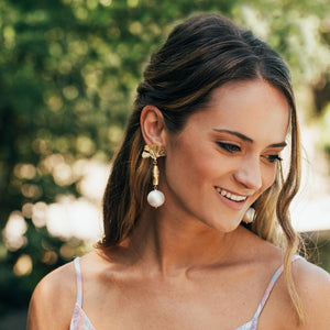 Bamboo Ginkgo Earrings